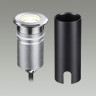 Встраиваемый грунтовый светильник ODEON LIGHT NATURE INGRO IP67 LED 3W 4000K 12V/24V черный/металл 6660/1GL