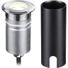 Встраиваемый грунтовый светильник ODEON LIGHT NATURE INGRO IP67 LED 3W 4000K 12V/24V черный/металл 6660/1GL